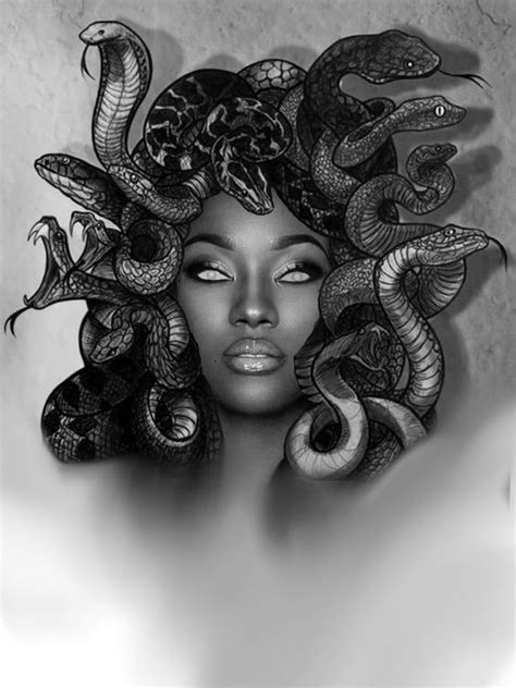 african medusa tattoo